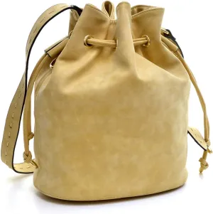 Women Hobo Purse Shoulder Bag Bucket Handbag with Big Hook Hardware Snap Closure