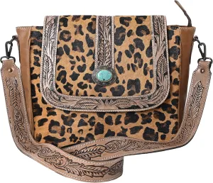 Women Natural Cowhide Leather Hand Bag With Adjustable Detachable Strap