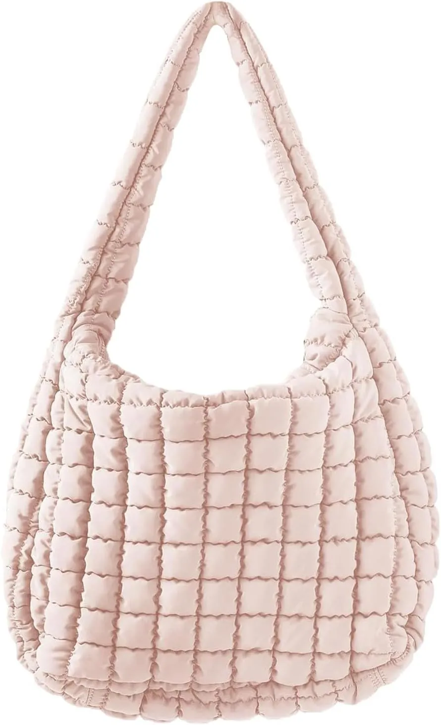 Women Puffer Tote Bag Large Quilted Tote Bag Quilted Carryall Bag Soft Puffy Crossbody Bag Hobo Handbags Puff Purse
