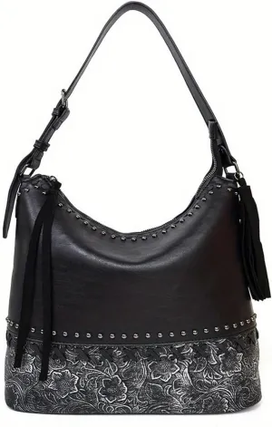 Women Retro Embossed Handbags Commuter Shoulder Bags Large Capacity Crossbody bag Zipper Purses