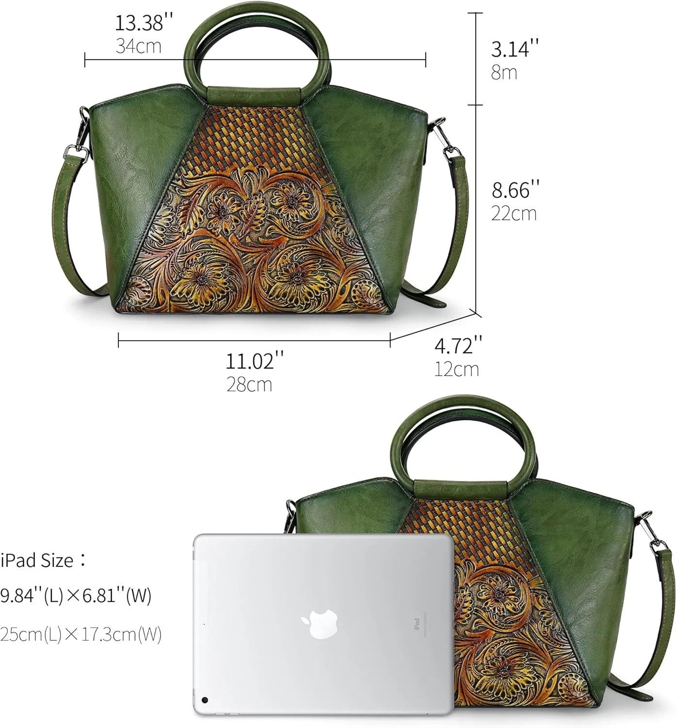 Women Satchel Handbags Crossbody Bag Top Handle Purse Medium Tote Bag Leather Shoulder Bag