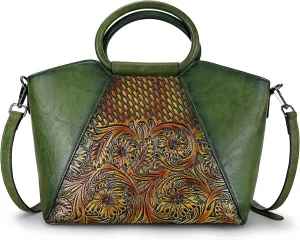Women Satchel Handbags Crossbody Bag Top Handle Purse Medium Tote Bag Leather Shoulder Bag