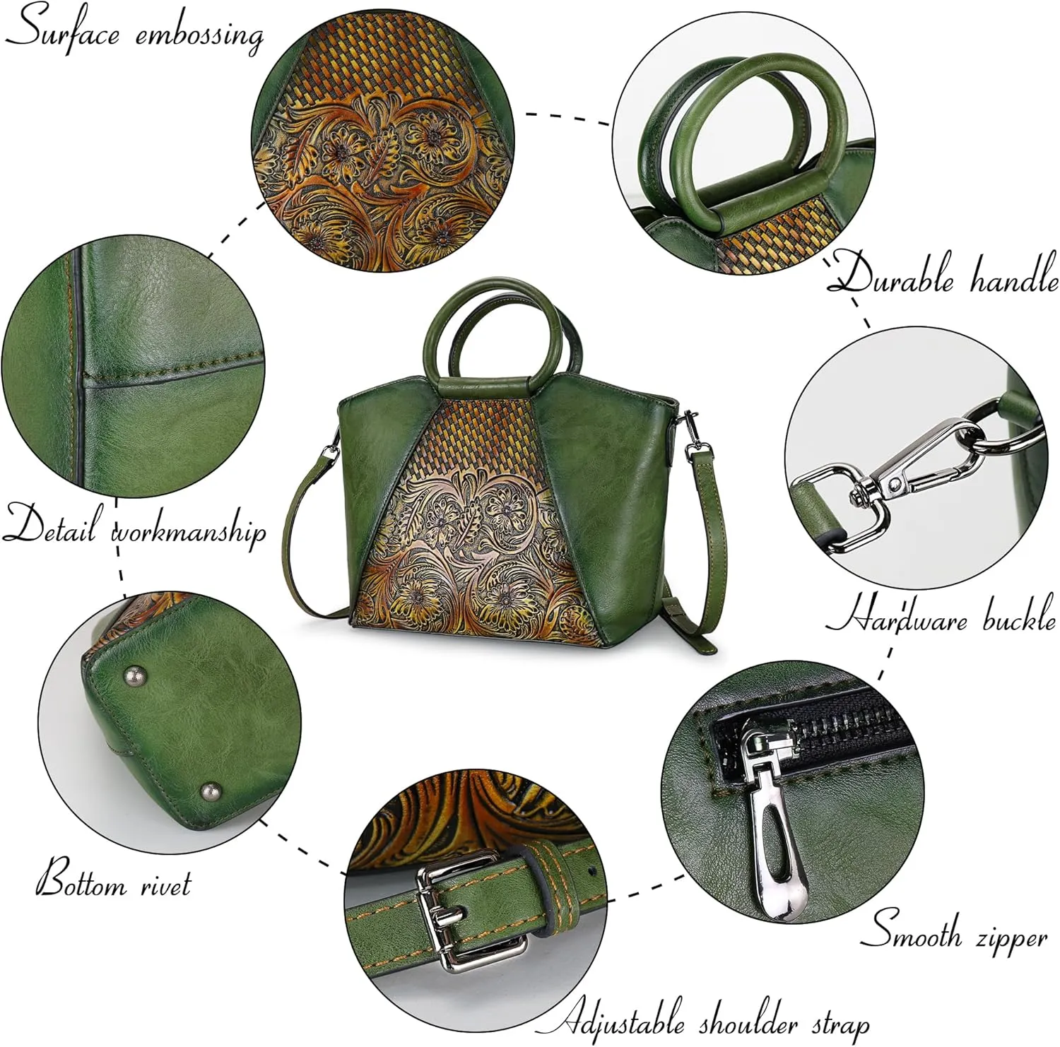 Women Satchel Handbags Crossbody Bag Top Handle Purse Medium Tote Bag Leather Shoulder Bag