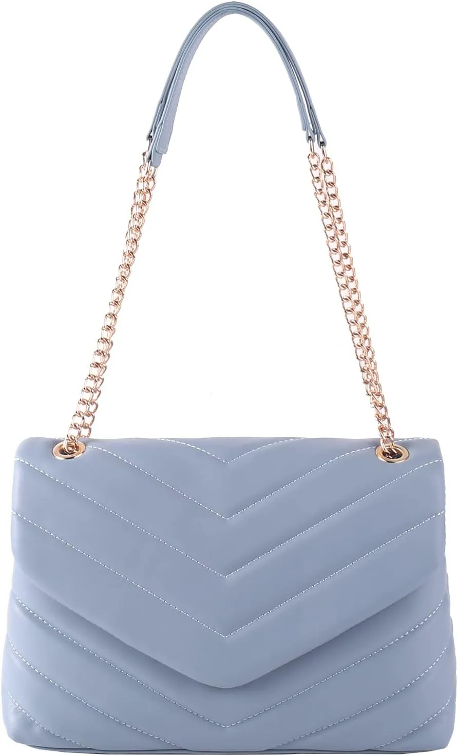 Women Shoulder Bag, Fashionable Quilted Vegan leather Crossbody Purses with Adjustable Chain Designer Purses
