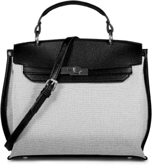Women Top Handle Satchel Purse Handbag Designer Crossbody Tote Bag Trendy Canvas Shoulder Bag with 2 Detachable Straps