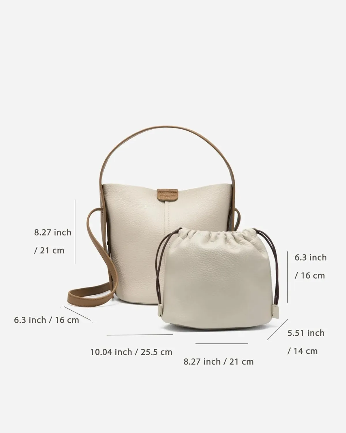 Women's Bucket Bags and Purses Small Drawstring Handbags Hobo Purse Top-handle Crossbody Bag For Women