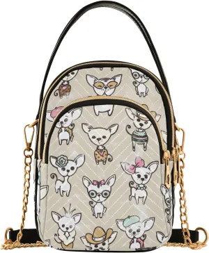 Women's Crossbody Handbags with Zipper Casual Leather Small Travel Purses Crossbody Bags for Ladies
