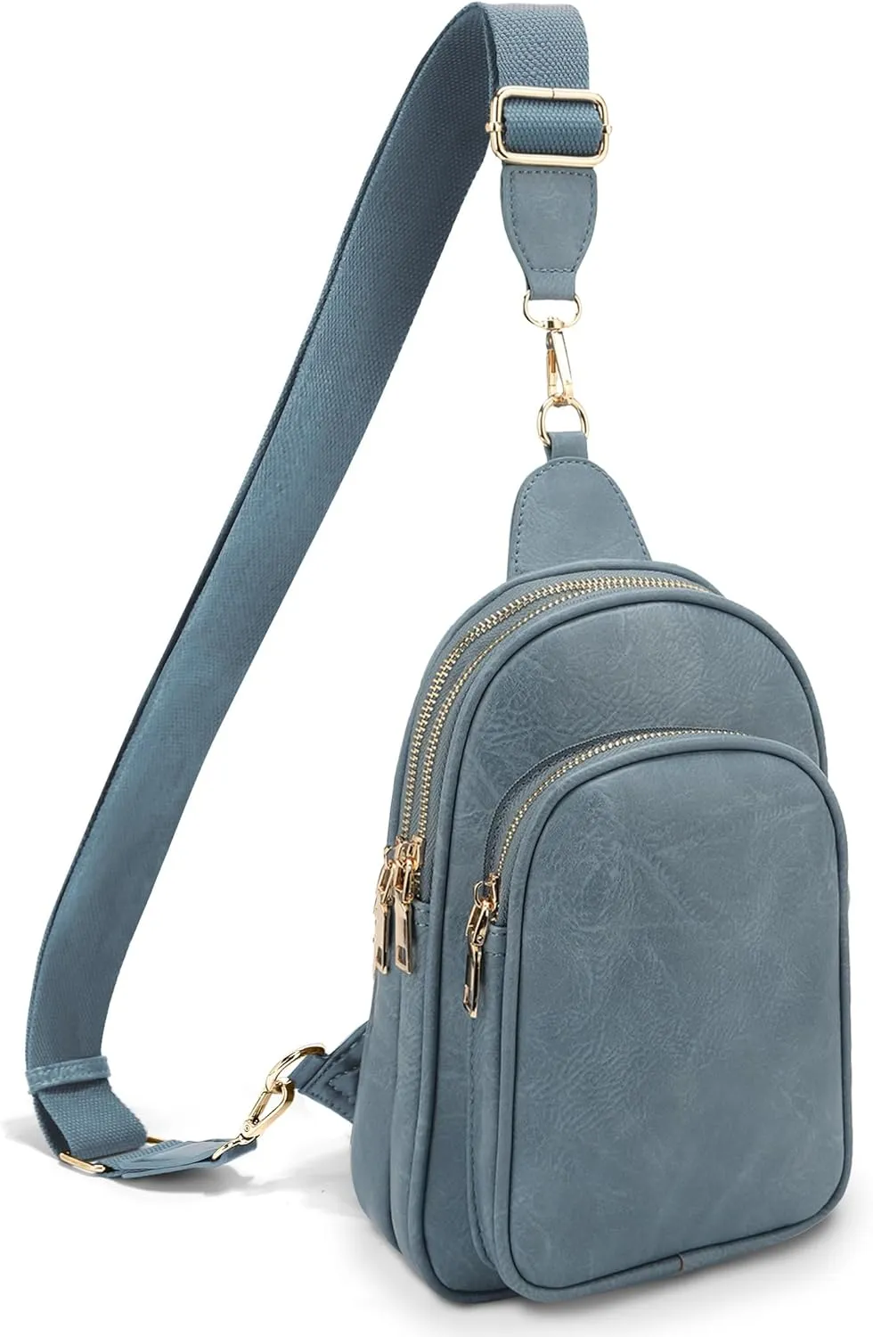 Womens Crossbody Purse Sling Bag for Women Vegan Leather Crossbody Fanny Packs for Travel Cell Phone Purse Chest Bag Trendy