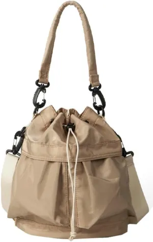 Women’s Drawstring Bucket Bag Nylon Crossbody Bag Tote Handbags Casual Hobo Shoulder Purse