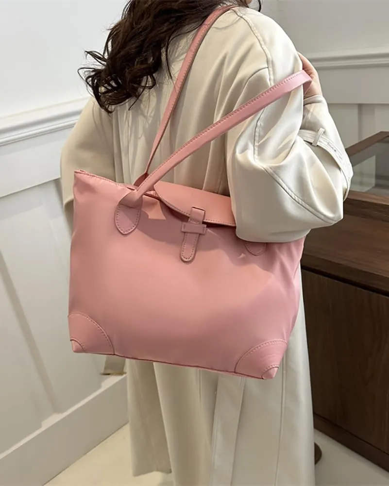 Womens Fashion Tote Bags Large Capacity Shoulder Purse Work Travel Handbag Casual Canvas Top Handle Satchel