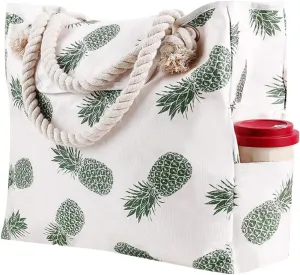 Women's Foreign Trade Multifunctional Single Shoulder Canvas Shopping Bag Leisure Vacation (Mint Green, One Size)