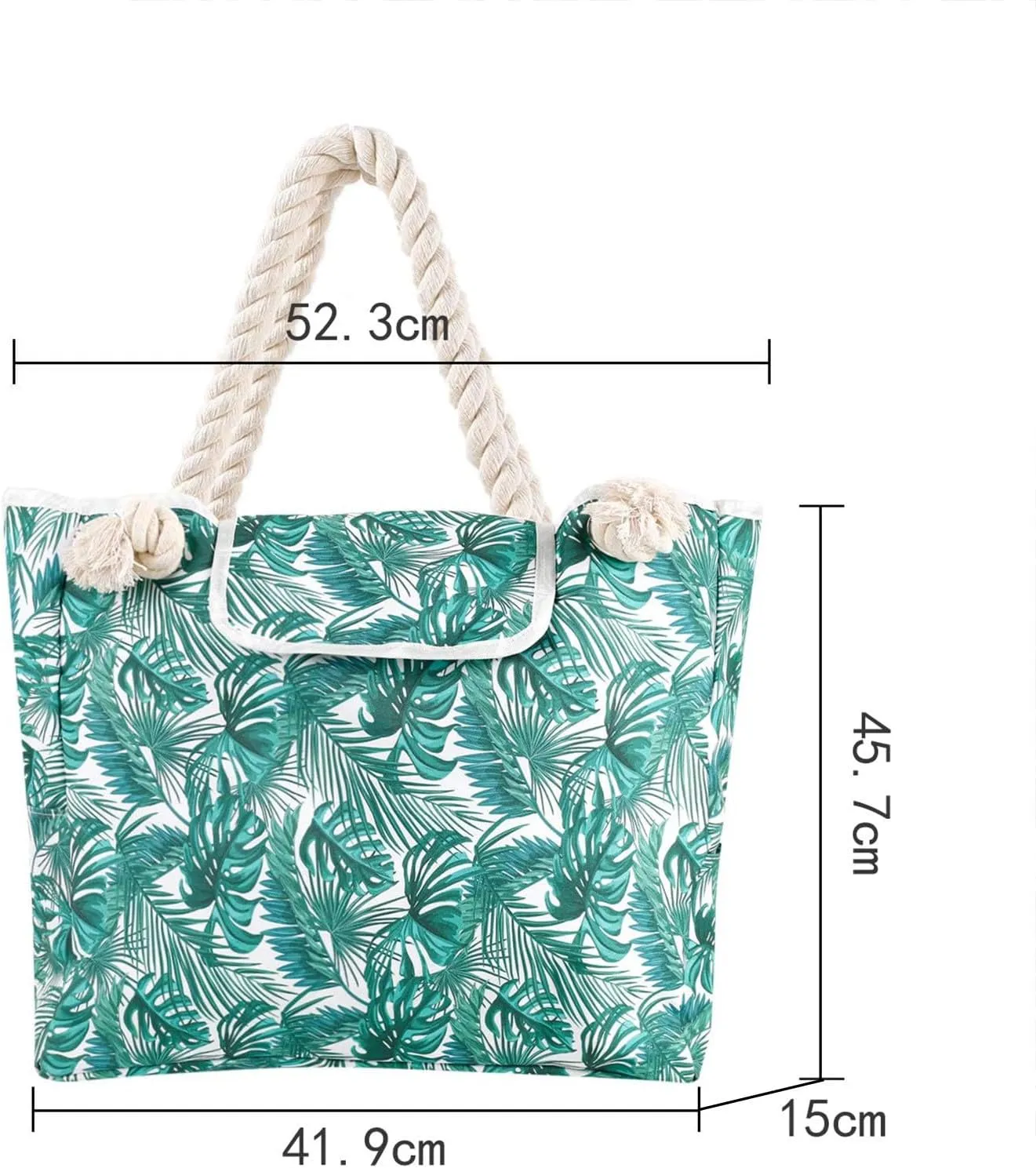 Women's Foreign Trade Multifunctional Single Shoulder Canvas Shopping Bag Leisure Vacation (Mint Green, One Size)