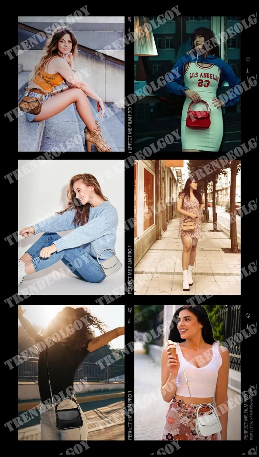 Womens Girls Small Vegan Leather Top-Handle Satchel Clutch Purse Crossbody Bag