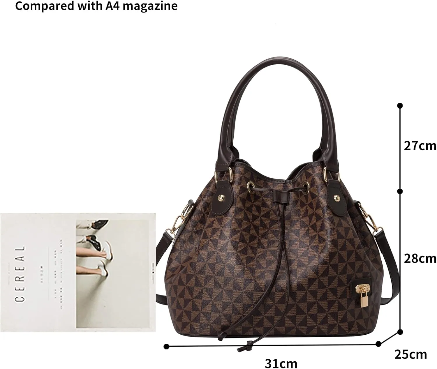 Women's Handbags PU Leather Top Handle Shoulder Bag Crossbody Shoulder Bag Design Luxury Tote Bag