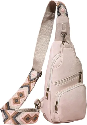 Women's Hiking Backpack Chest Bags Daypack Crossbody for Travel Sport Running Hiking Backpack Diaper Bag(White)