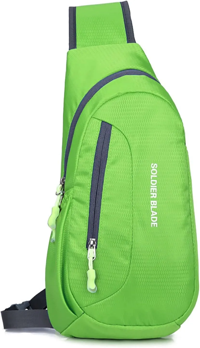 Women's Hiking Backpack Soft Leather Travel Purse Crossbody Wallet Purses with Card Slots Mens Work Backpack(Green, A)