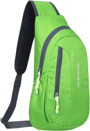 Women's Hiking Backpack Soft Leather Travel Purse Crossbody Wallet Purses with Card Slots Mens Work Backpack(Green, A)