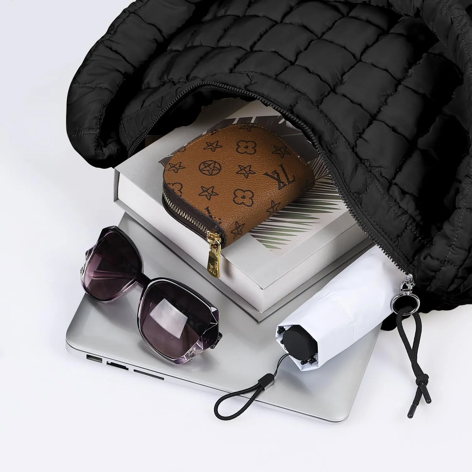 Women's Quilted Puffer Tote Bag