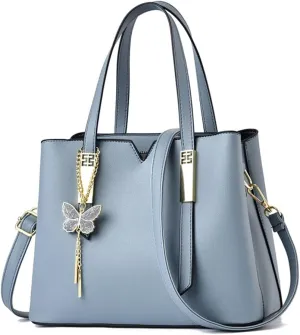 Women’s Red Leather Satchel Bag - Stylish Top Handle Purse & Crossbody Handbag for Casual Use