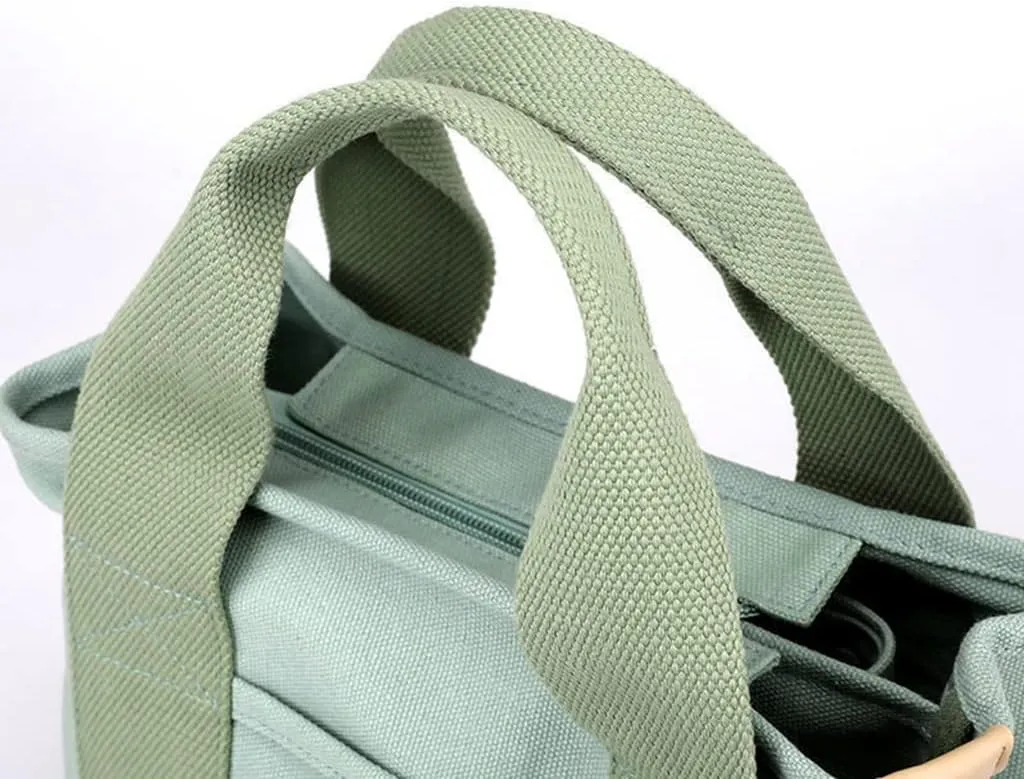 Women's Tote Purse Multi-pocket Handbags Heavy Duty Canvas Shoulder Bag Stored Bag Top Handle Satchel