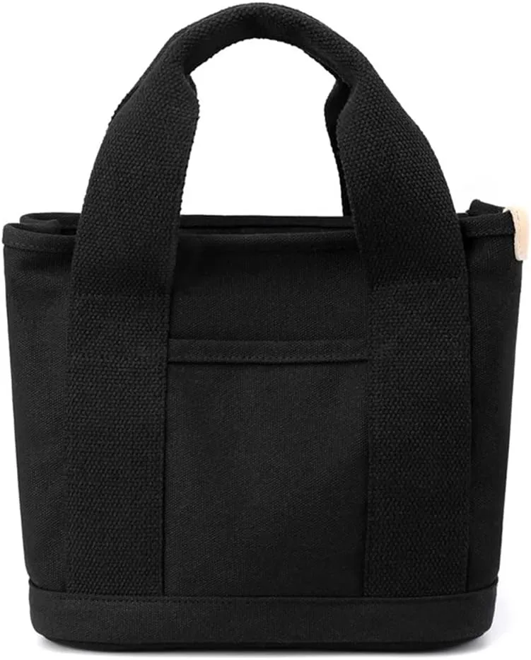 Women's Tote Purse Multi-pocket Handbags Heavy Duty Canvas Shoulder Bag Stored Bag Top Handle Satchel
