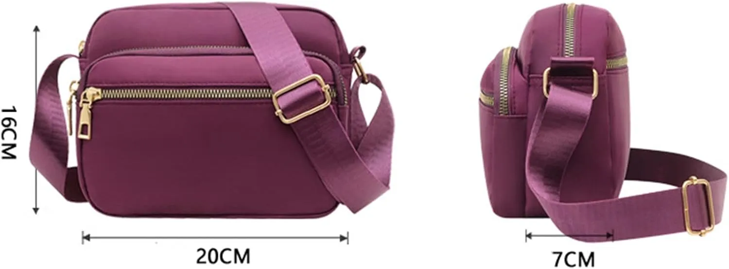 Women's Waterproof Leather Crossbody Purses Anti Theft Small Sling Bags for Women Waterproof Backpack