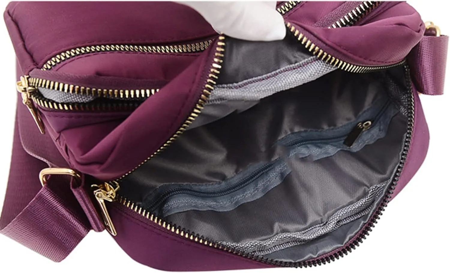 Women's Waterproof Leather Crossbody Purses Anti Theft Small Sling Bags for Women Waterproof Backpack