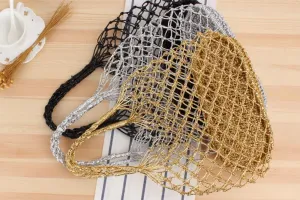 Woven Tote Bag for Women Large Mesh Beach Bag Tote Holiday Bucket Bags Casual Shopping Straw Purse Boho Bag Handbag