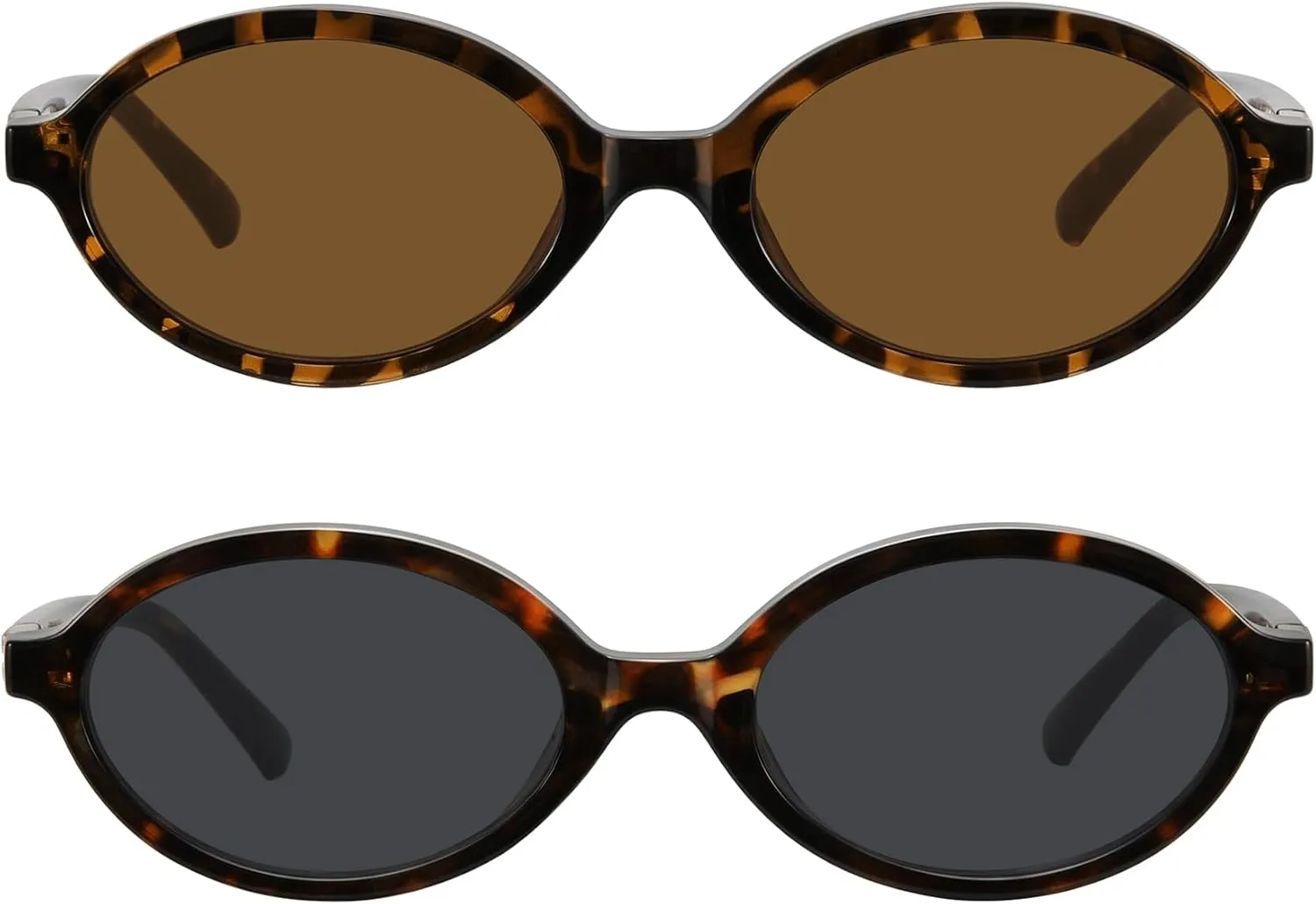 WOWSUN Retro Oval Sunglasses Womens Trendy Sun Glasses Sunnies UV400 Protection