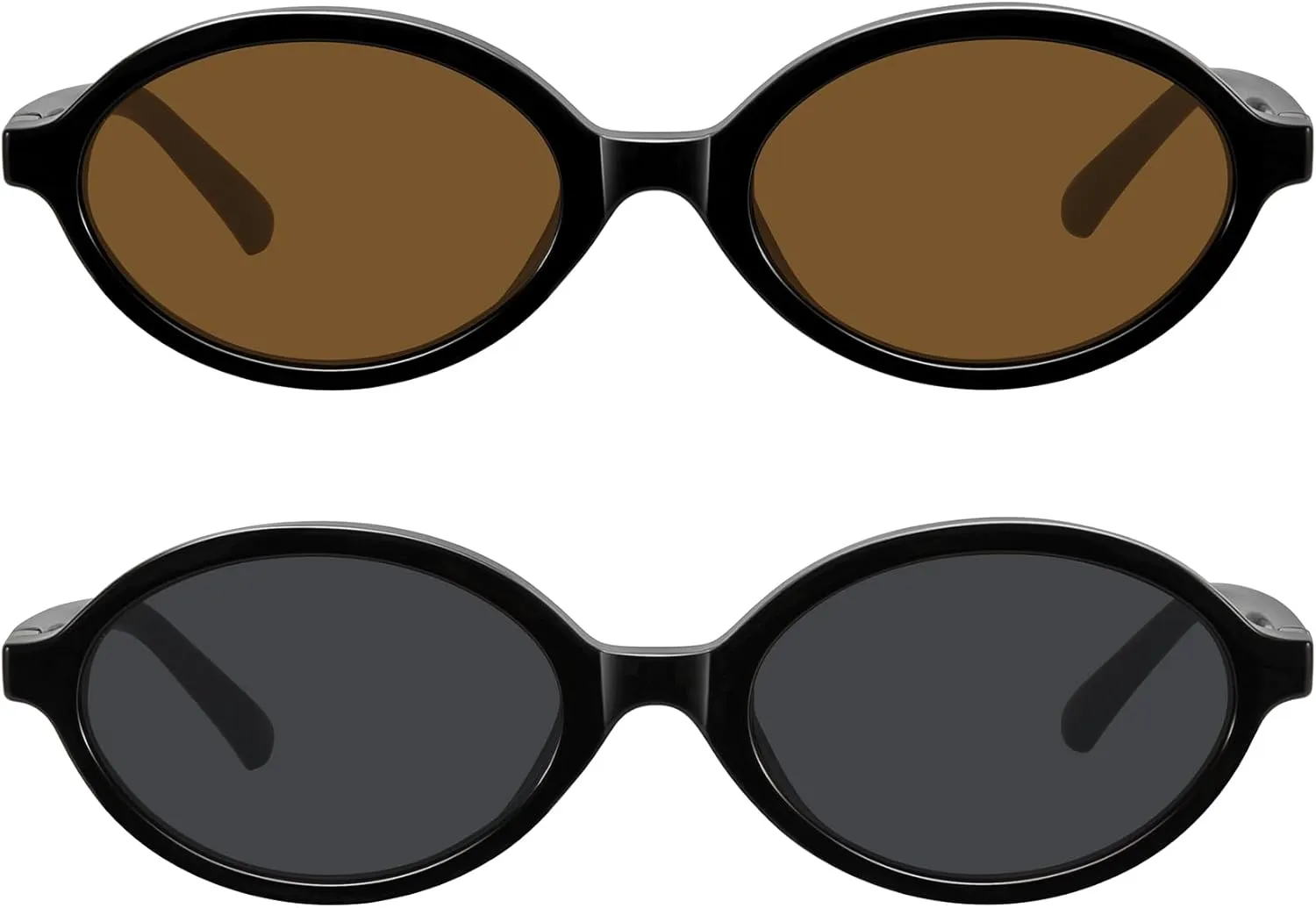 WOWSUN Retro Oval Sunglasses Womens Trendy Sun Glasses Sunnies UV400 Protection