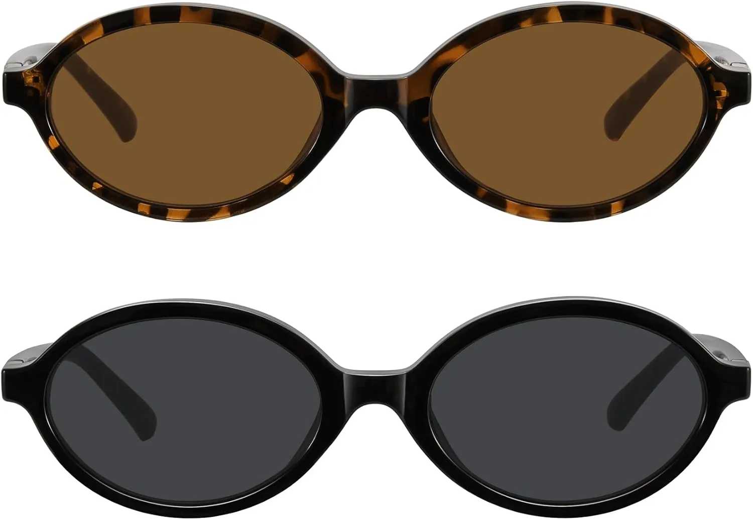 WOWSUN Retro Oval Sunglasses Womens Trendy Sun Glasses Sunnies UV400 Protection