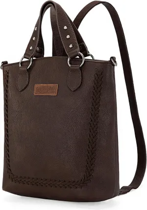 Wrangler Convertible Backpack Purse for Women Vintage Tote Bag Multifunction Shoulder Bag