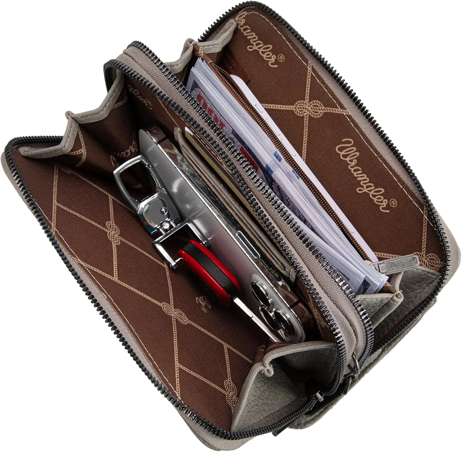 Wrangler Crossbody Wallet Purses for Women Rfid Blocking Wallet Purses with Crossbody Strap