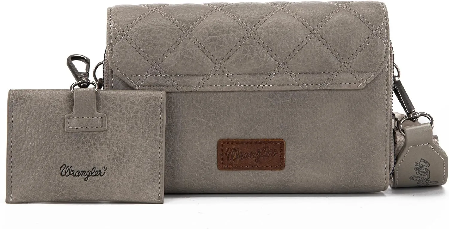 Wrangler Crossbody Wallet Purses for Women Rfid Blocking Wallet Purses with Crossbody Strap