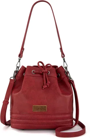 Wrangler Hobo Bags for Women Designer Bucket Purses Western Shoulder Handbags