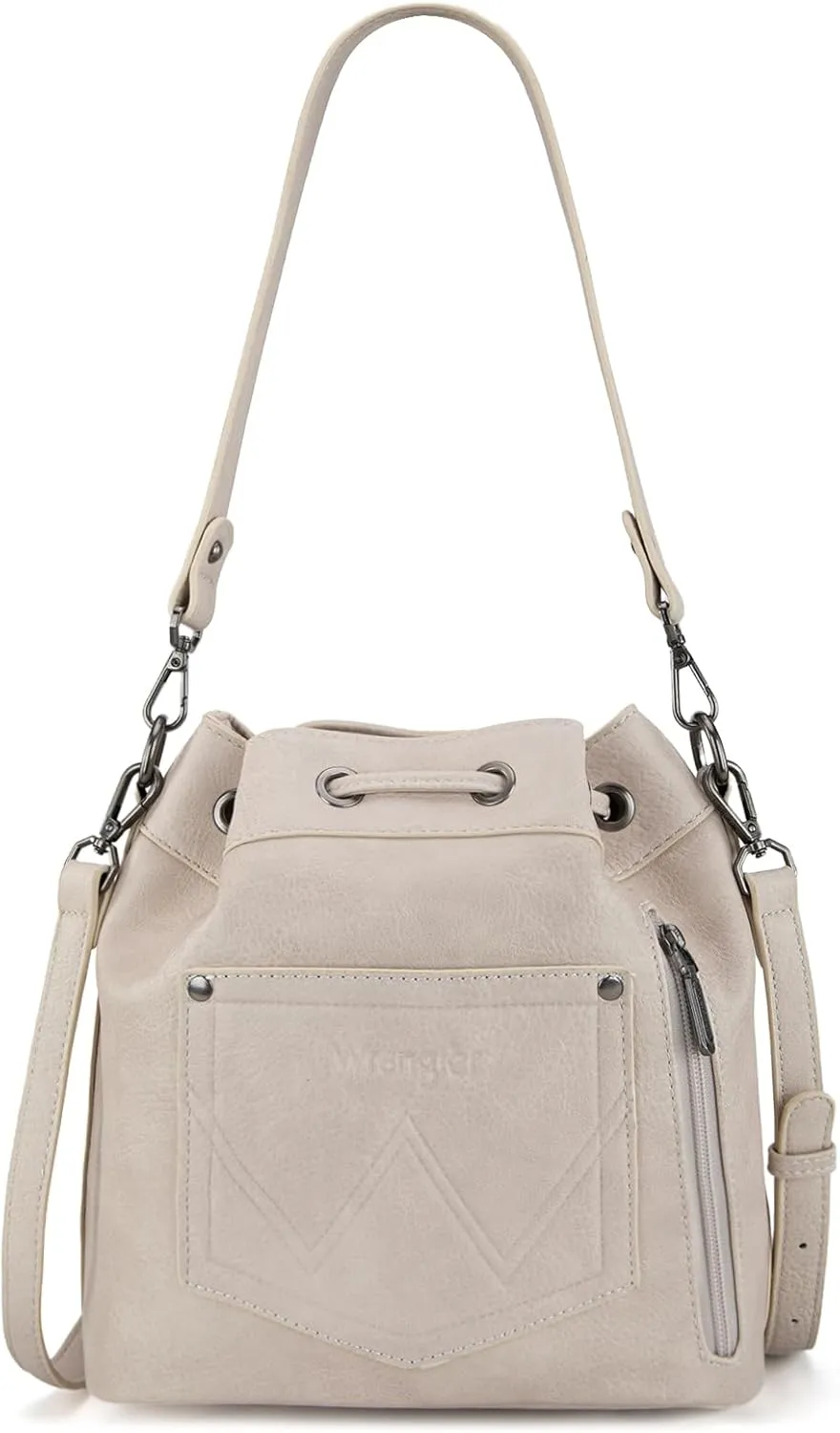 Wrangler Hobo Bags for Women Designer Bucket Purses Western Shoulder Handbags