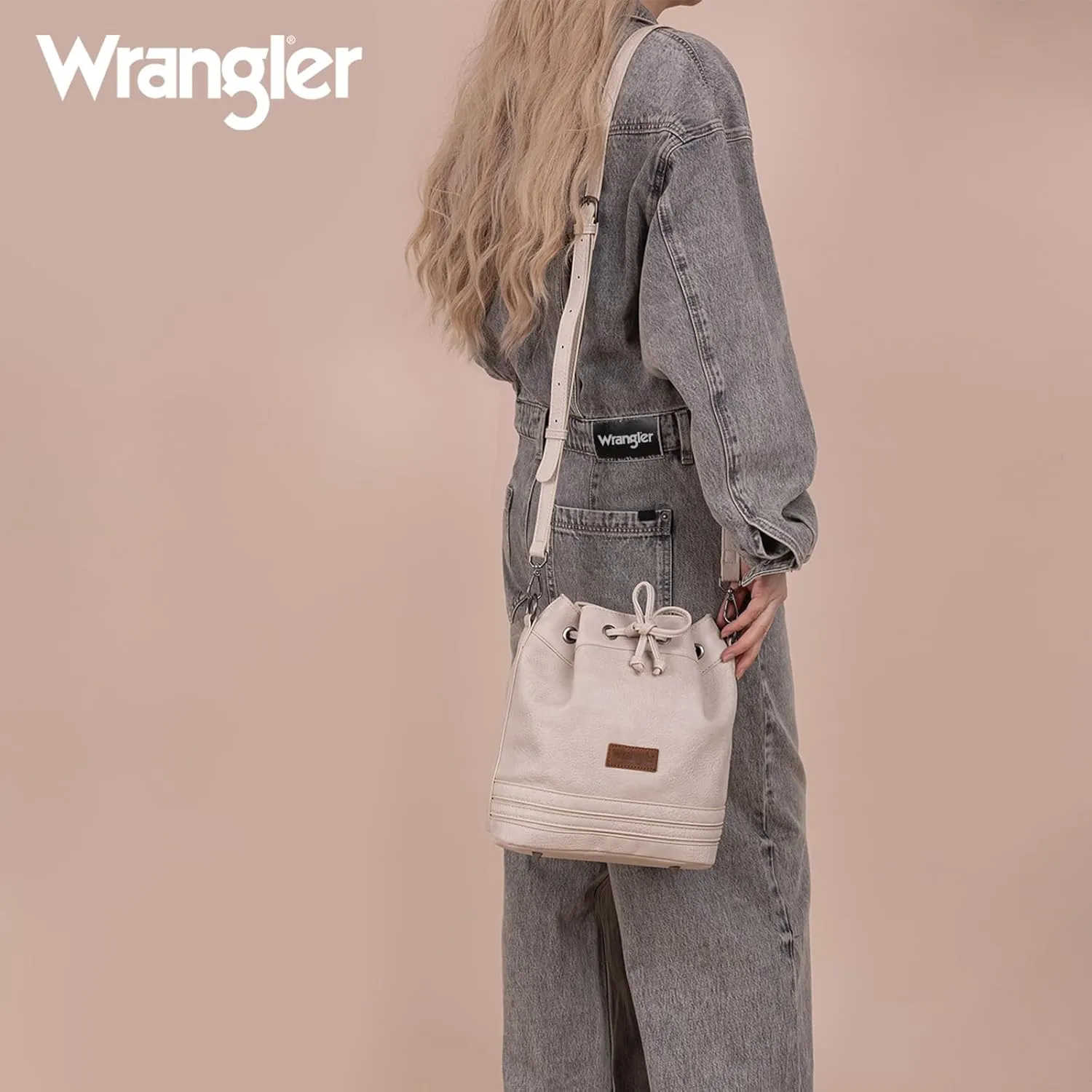 Wrangler Hobo Bags for Women Designer Bucket Purses Western Shoulder Handbags