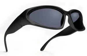 Wrap Around Fashion Sunglasses for Men Women Trendy Swift Oval Dark Futuristic Sunglasses Shades Glasses Eyeglasses