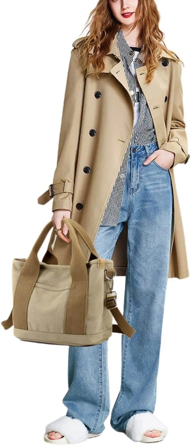 Wxnow Canvas Messenger bags for women,Tote Crossbody Shoulder Bag Satchel Purse