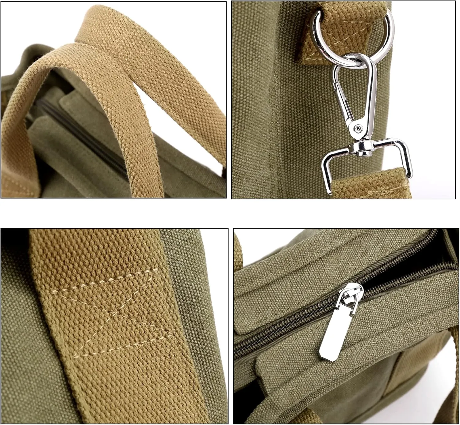 Wxnow Canvas Messenger bags for women,Tote Crossbody Shoulder Bag Satchel Purse