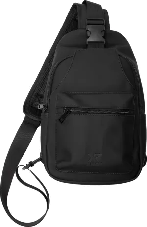 X RAY Men's Shoulder Bag Crossbody Backpack for Men, EDC PU Leather Sling Carry Bag for Travel, Work, Gym