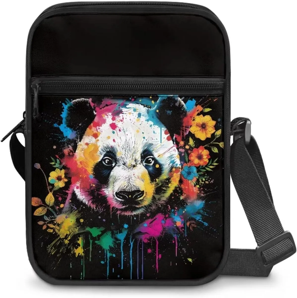 Xoenoiee Mini Messenger Bag Men Women Sling Bags with Multi Pockets Lightweight Small Crossbody Bag for Outing Daily