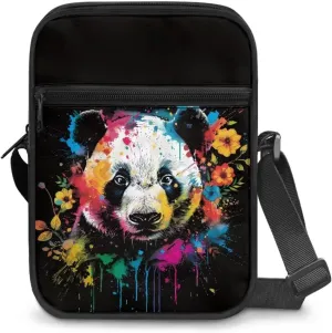 Xoenoiee Mini Messenger Bag Men Women Sling Bags with Multi Pockets Lightweight Small Crossbody Bag for Outing Daily
