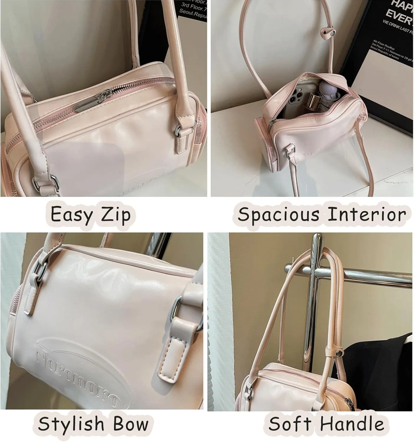 Y2k Purse 2000s Vintage Going Out Shoulder Street Girly Sporty Bowling Bag Retro Sporty Cute Grunge Leather Purses