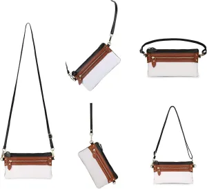YALUXE Genuine Leather Wristlet Handbags Purses Clutch Pouch Wallet Crossbody Bags for Women