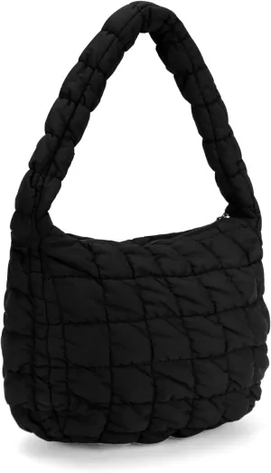YFGBCX Quilted Tote Bag for Women - Lightweight Puffy Shoulder Bag with Quilted Padding
