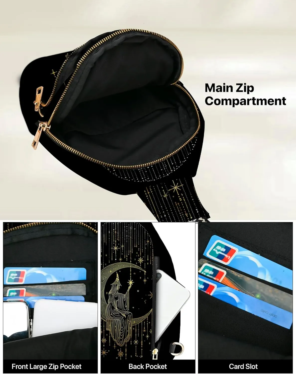 Yrebyou Small Sling Bag for Women Leather Sling Crossbody Bags Travel Chest Daypack Adjustable for Casual Outdoor