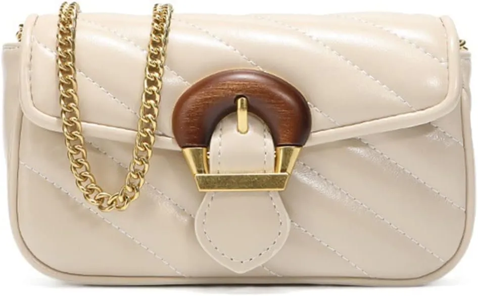 YXBQueen Women's Shoulder Handbags White Crossbody Purse PU Leather Crossbody Bags for Women Quilted Crossbody Bag