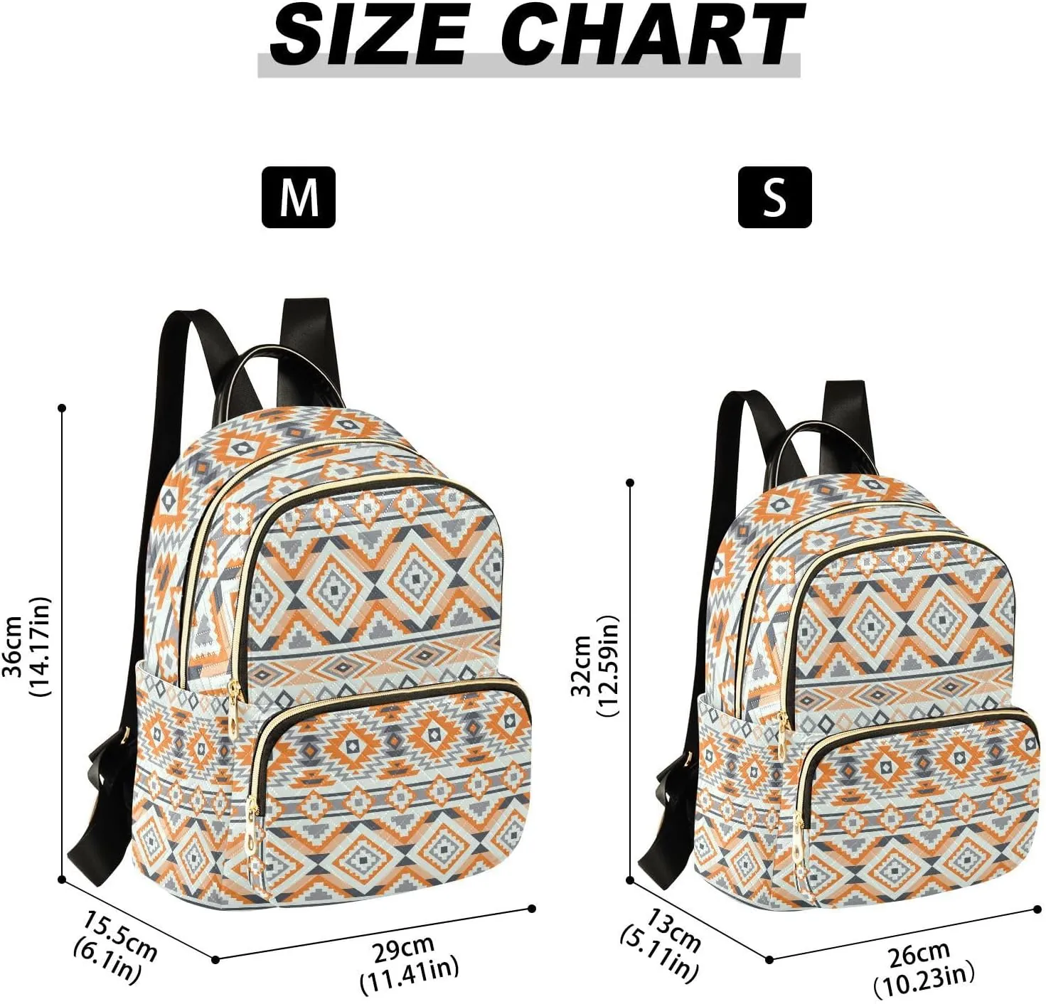 ZAZYXTJ Western Ethnic Boho Aztec Backpack Purse for Women Quilted Mini Fashion Backpacks Lightweight Travel Casual Backpack