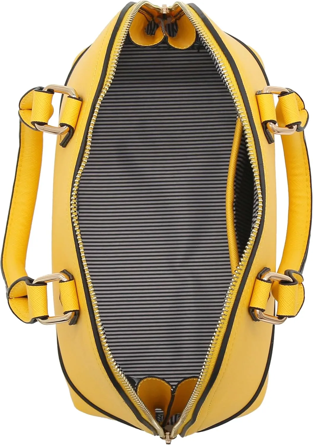 Zip-Around Saffiano Classic Dome Satchel